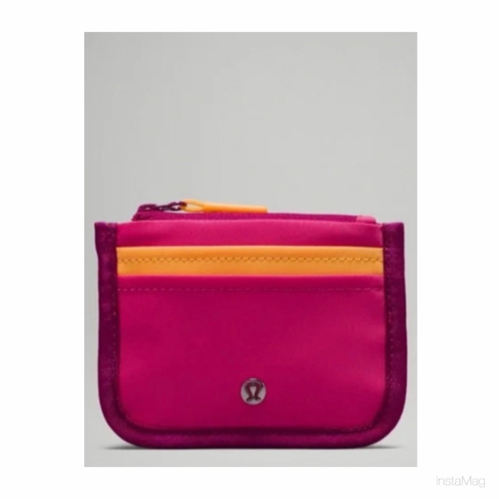 NEW Lululemon True Identity Wallet ~ Wild Berry/Mango Dream/Raspberry Coulis